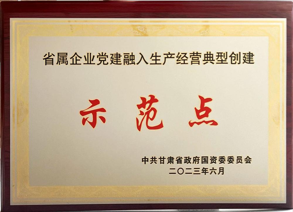 2023年6月29日，建设集团荣获省政府国资委“省属企业党建融入生产经营典型创建示范点”荣誉称号.jpg